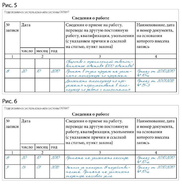 Ошибки в трудовой книжке и способы их исправления образец